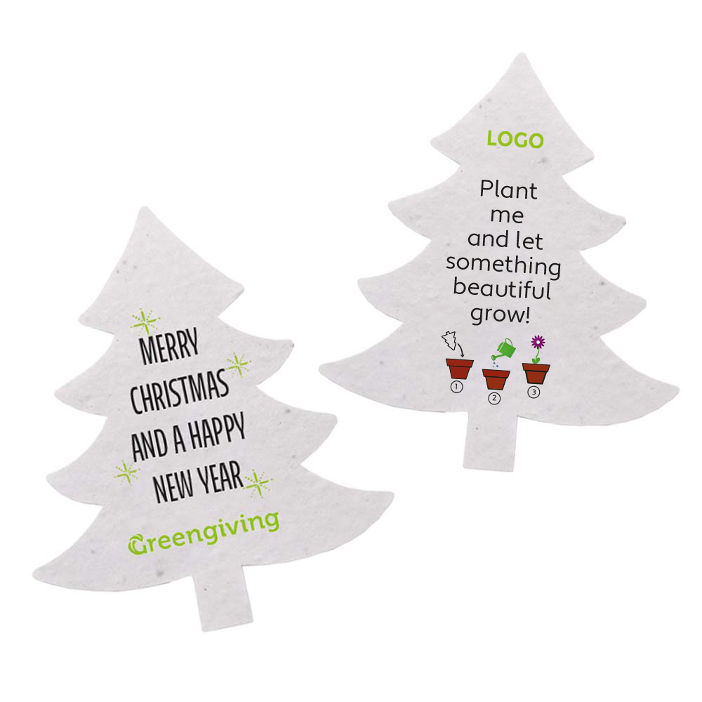 Seed paper Christmas tree